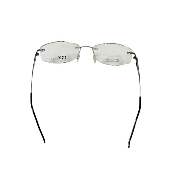 GIANNI PO WOMEN'S EYEGLASSES GPT 317 52-18 140 SLIVER/PURPLE NWT DEMO LENSES - Picture 5 of 16